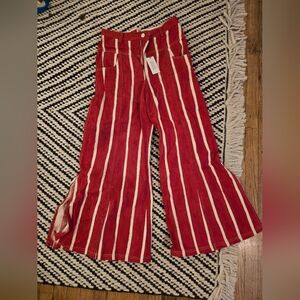 Norblack NorWhite Cherry Cane Striped Jeans, Medium
